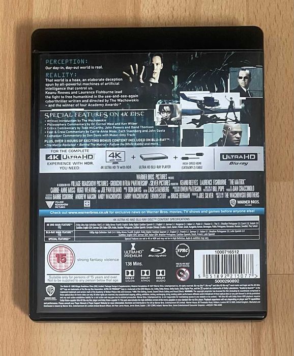 Matrix 4K + Bluray