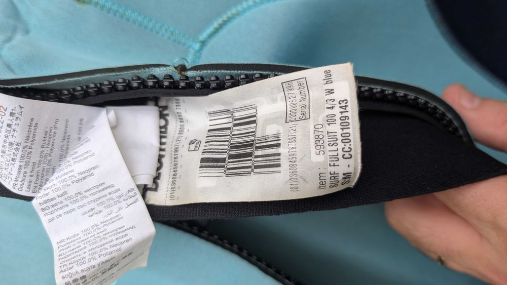 Fato Surf Senhora 4/3mm Size M