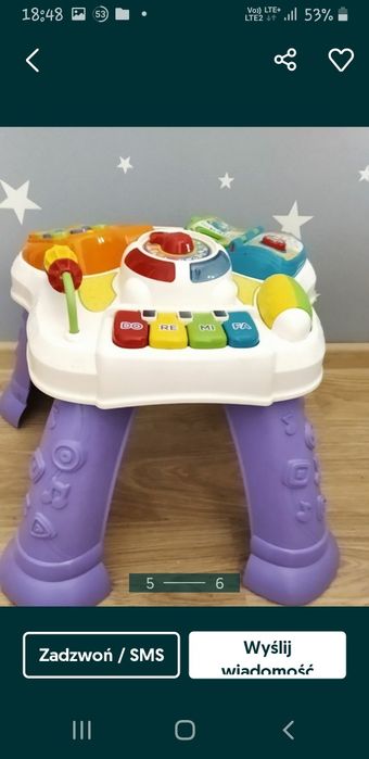 Stolik edukacyjny grający zabawka edukacyjna