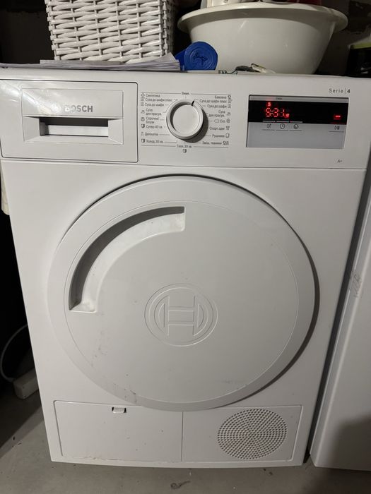 Bosch Serie 4 WTA79200GB 7kg Freestanding Vented Tumble Dryer - White сушильна машинка