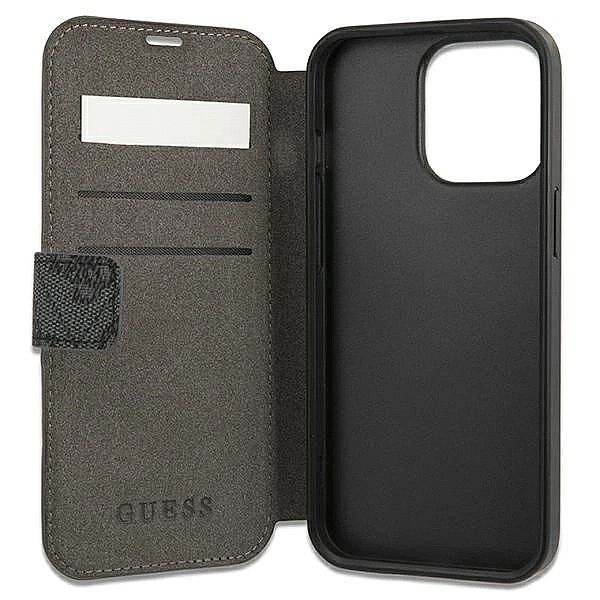 Guess GUBKP13X4GDGR iPhone 13 Pro Max 6,7" szary/grey book 4G Stripe