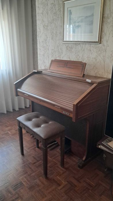 Órgão Eletrónico Elka E-49 + Banquinho Original – Excelente Estado (Porto - Boavista)