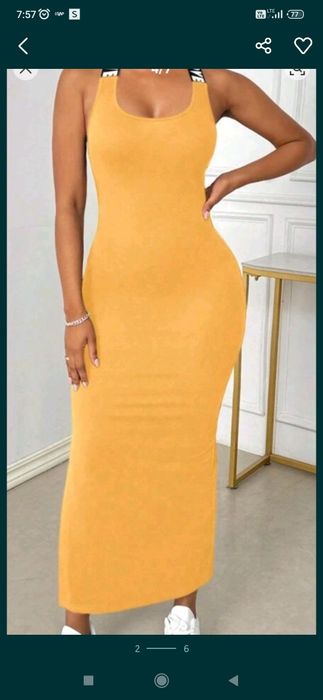 Sukienka z odkrytymi plecami l/xl