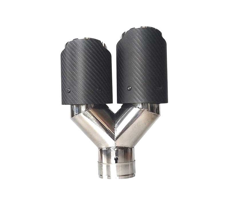 PONTEIRA DE ESCAPE CARBONO DUPLA DIREITA LOOK AKRAPOVIC
