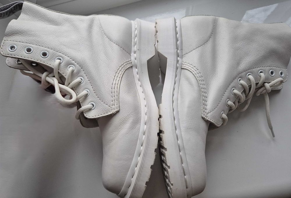 Шкіряні черевики, берци Dr. Martens 1460 Mono White Smooth \оригинал