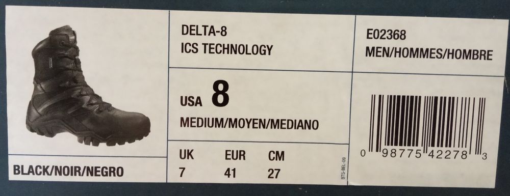 KUP Bates buty taktyczne Delta-8 ICS Technology E02368, r. 41, 27 cm