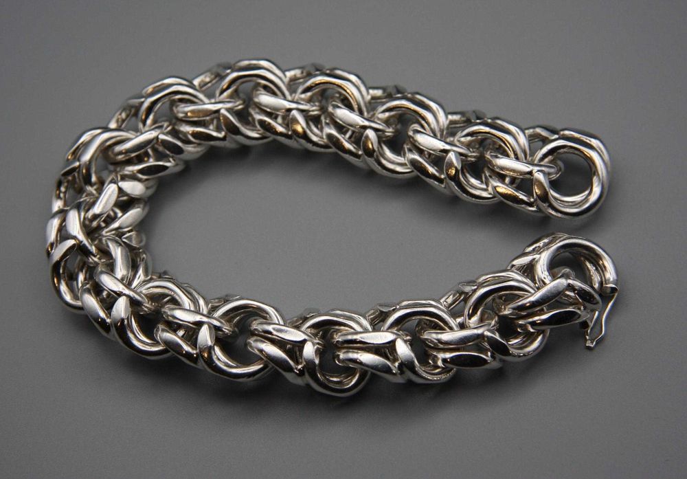 Bransoleta Bismarck srebro 925 olbrzym 218,62gram.