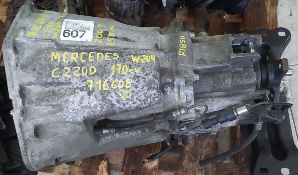 Motor Mercedes C220 cdi 170cv 2009 OM 646811 W204 caixa manual 6v