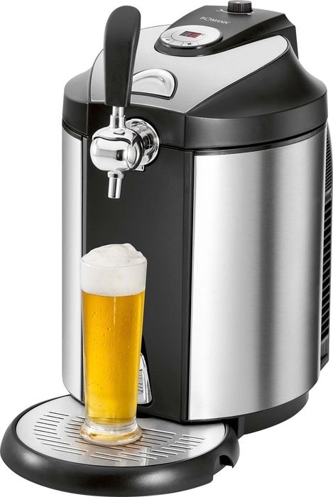 Dispensador de cerveja Clatronic BZ 3740 em aço inoxidável para barris