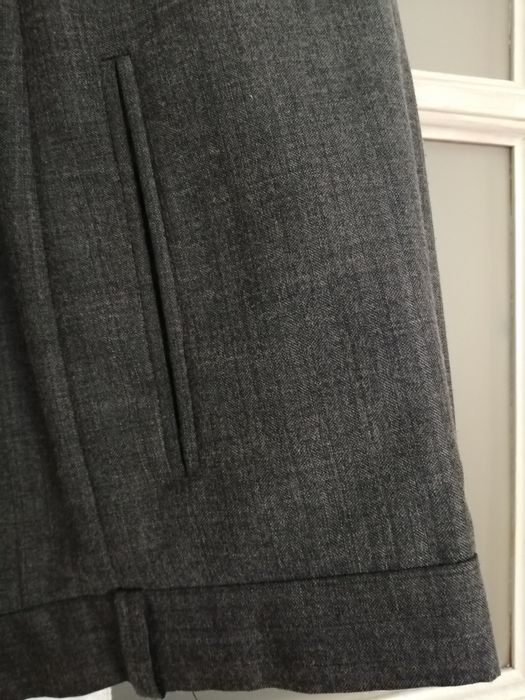 Garnitur, marynarka spodnie, 48/170 M L szary, popiel, antracyt