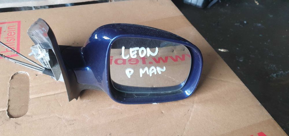 Lut6 Lusterko prawe pasażera seat leon I manualne granatowe wysyłka