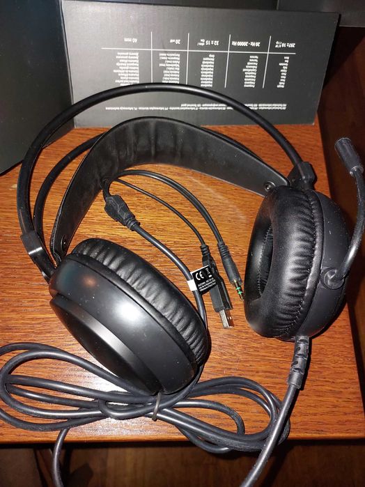 Qilive Gamingowe słuchawki do komputera z mikrofonem słuchawki do gier