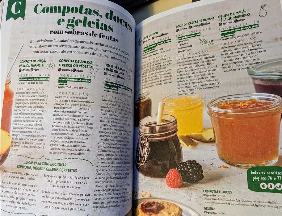 Livro cozinha prática e saborosa - Desperdício Zero