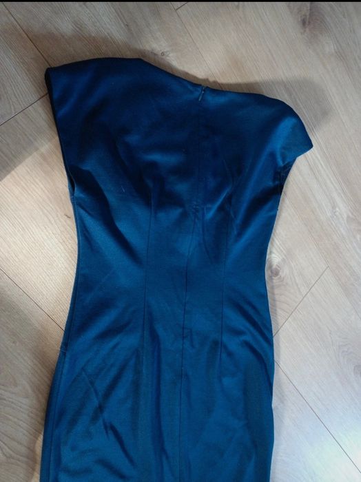 Elegancka granatowa damska sukienka Bolero rozmiar 38/164