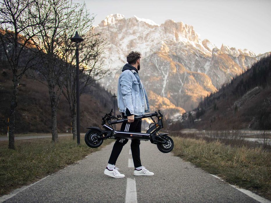 Hulajnoga elektryczna TECHLIFE Q7 Smart BMS Samsung IPX6 HYDRAULIKA 5A