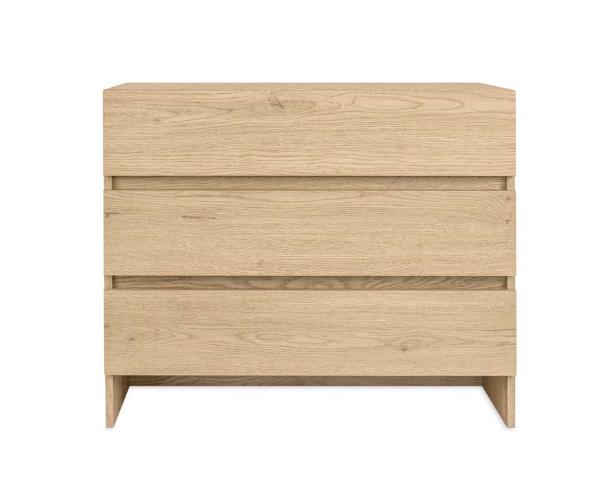 Komoda ESSENZIO dąb Cremona – mała komoda z 3 szufladami