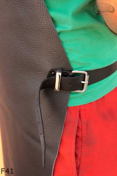 Skórzany fartuch ochronny F41 spawalniczy/kucharski/grillowy/ślusarski