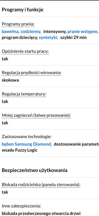 Sprzedam pralke samsung WF8502NGY