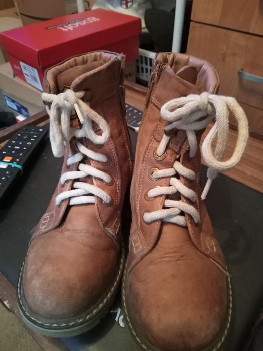 Skórzane trapery Lasocki rozmiar 33