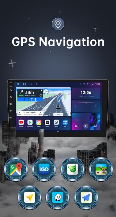 Rádio 7" android Toyota Corolla E120 CARPLAY WIFI GPS 2/32GB Novo