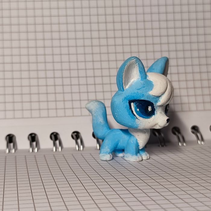 LPS custom oryginalny unikat g2 lis lisek fox Blue Ice na zamówienie