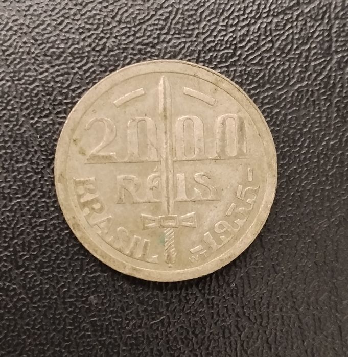 Srebrna moneta 2000 Réis Brazylia 1935 Książę Caxias de Lima e Silva