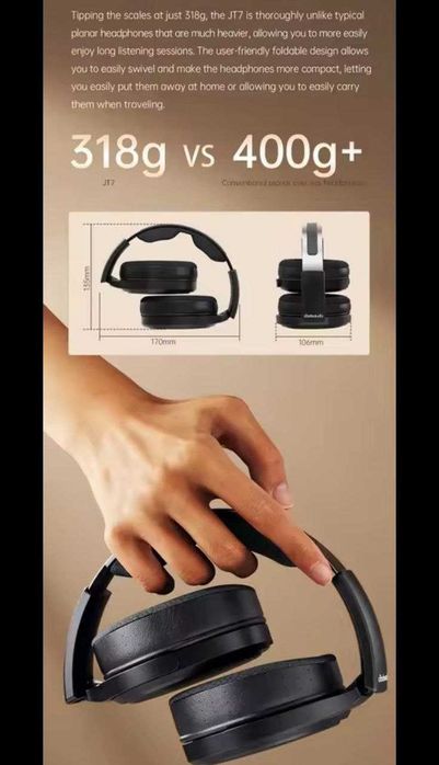 FiiO JT7 Black Нові відкриті планарні навушники