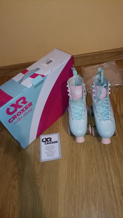 Wrotki dziecięce regulowane 31 32 33 34. Kask Oxelo gratis