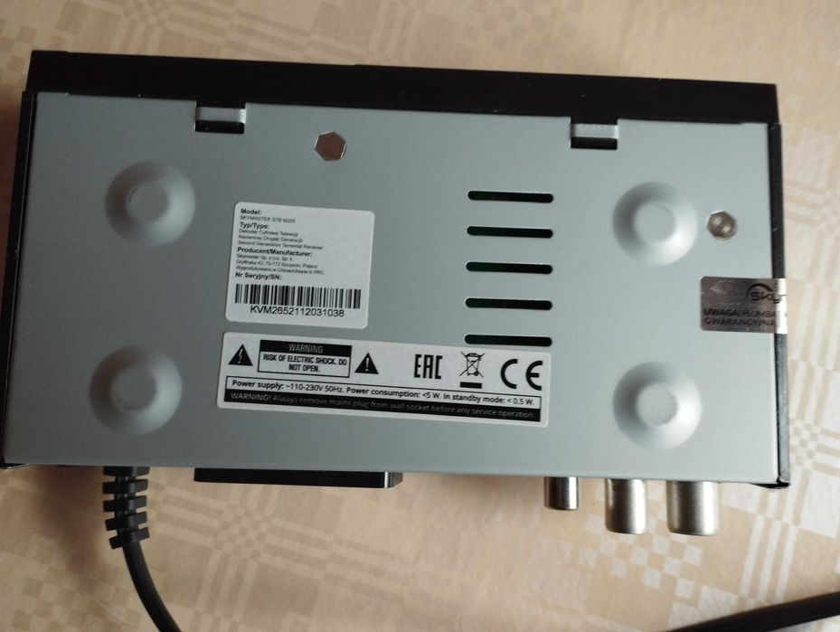 Dekoder Skymaster STB M265 DVB-T, DVB-T2/HEVC/H.265