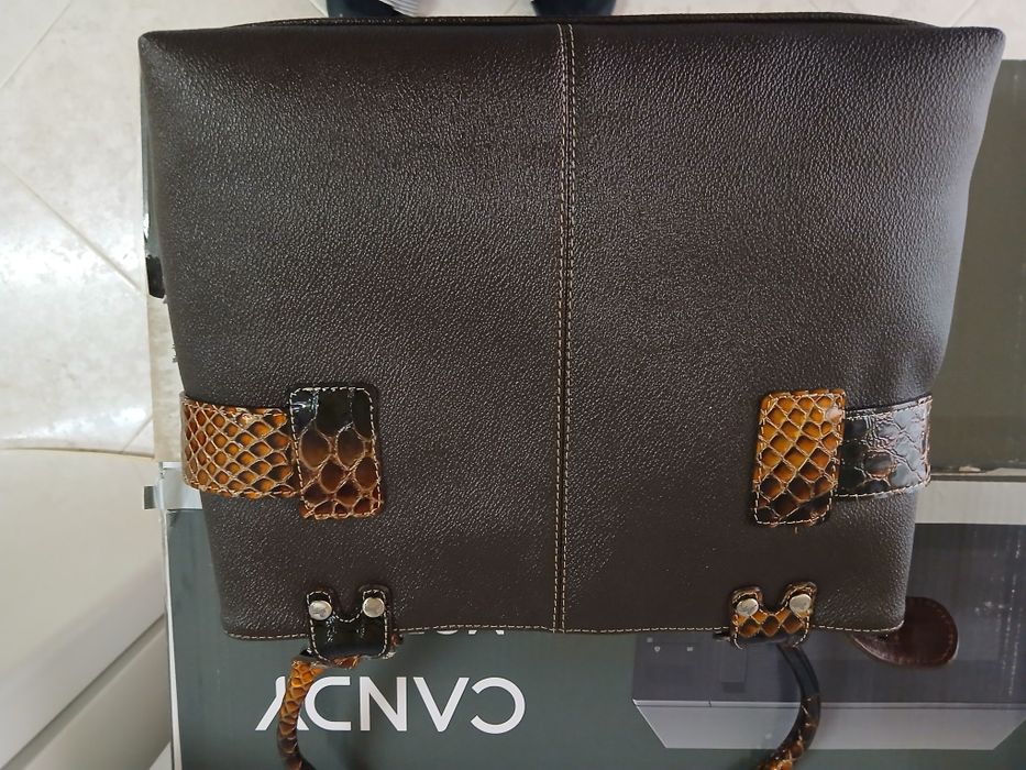Mala Cavalinho Original Castanha / Animal Print