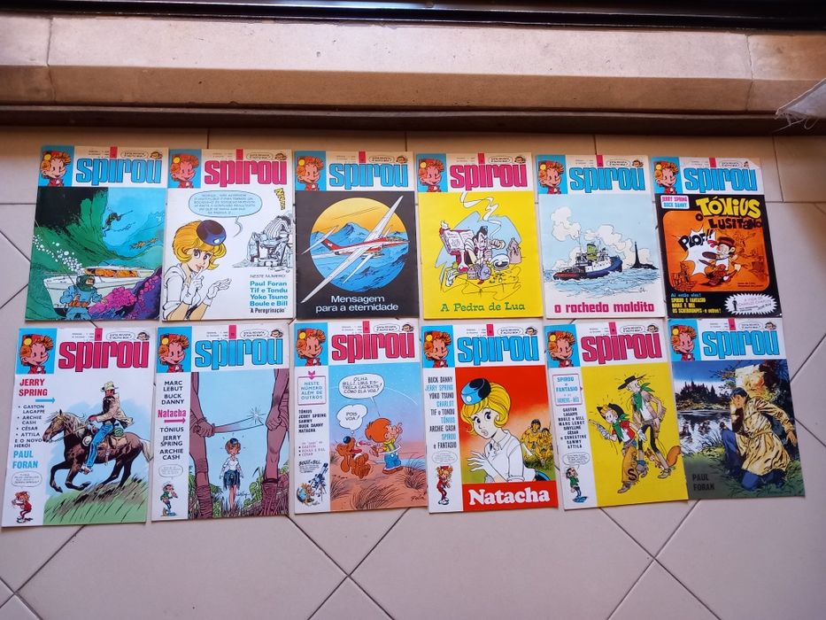 Lote de 32 revistas antigas spirou