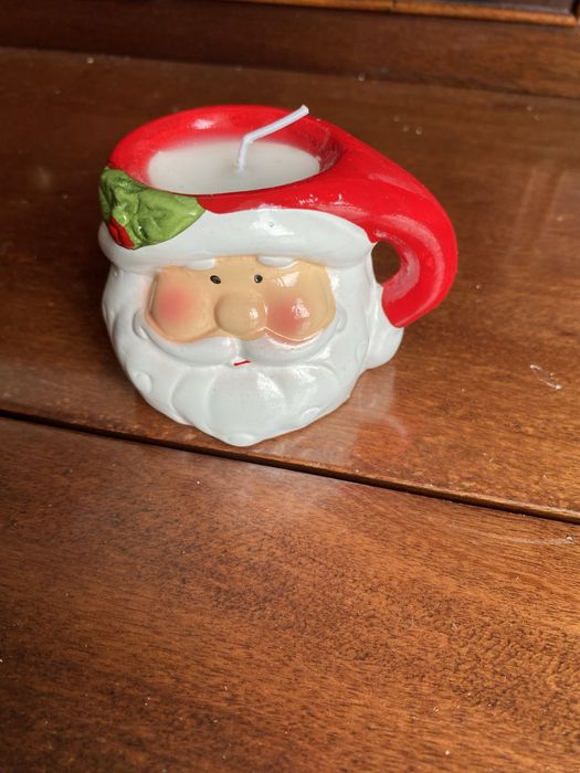 Vela Pai Natal vermelha