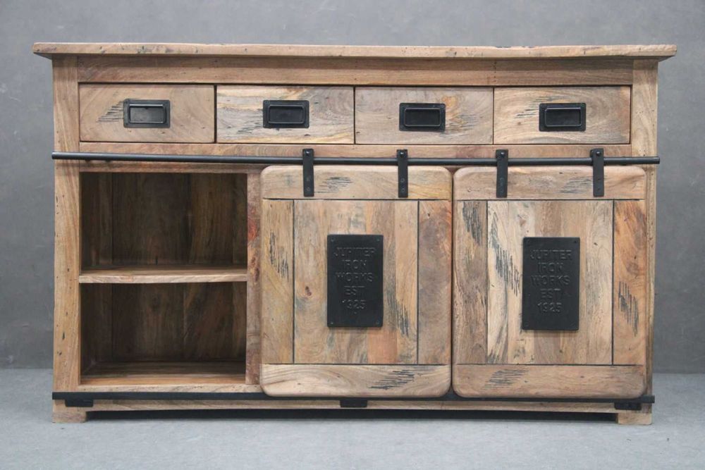 KOMODA Drewniana z szufladami Drewno Mango 150 Sklep BGM24.pl B 6160