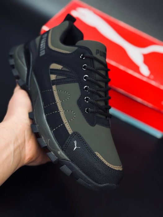 Термо кроссовки Пума хаки / Puma termo gore-tex waterproof / 36-50