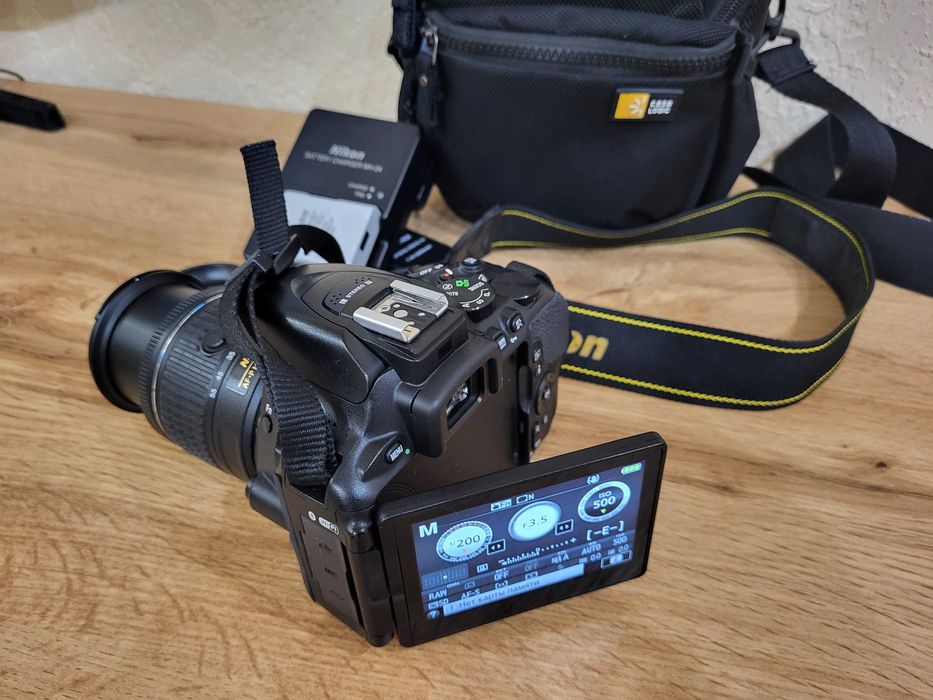 Фотокамера дзеркальна Nikon D5600 Kit AF-P 18-55mm VR