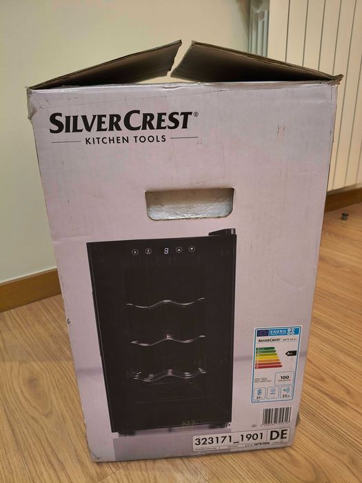 Adega / Cave de Vinhos SilverCrest SWTS 65 A1 – 8 Garrafas, Termostato Digital, Excelente Estado