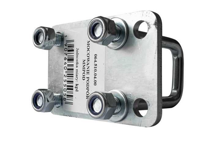 Uchwyt do mocowania podpory podłodziowej, mocowanie podpory