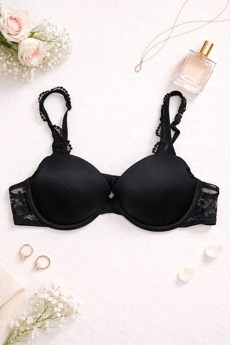 Biustonosz usztywniany 80B czarny