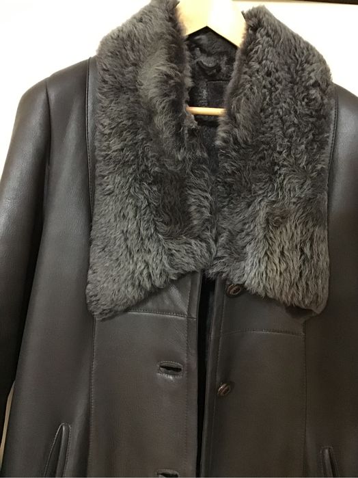 натуральна шкіряна жіноча дублянка розм 46-48 Турція