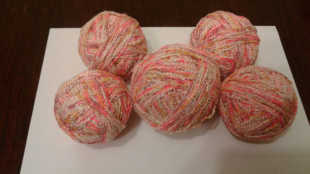 Якісна весела фантазійна меланжева пряжа 90%бавовна (хлопок) 190г