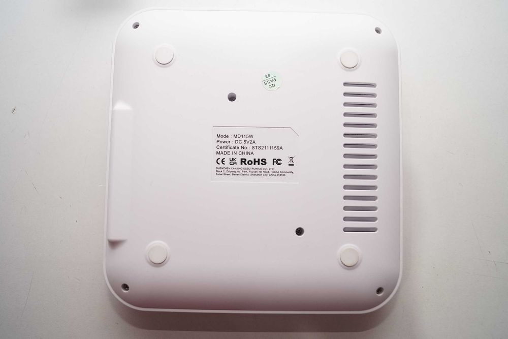 Mini odtwarzacz DVD kompaktowy CD MD115W HDMI USB TC AV