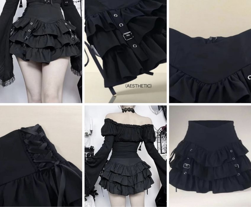 Юбка готика  Лолита 6 видов цены разные в описании