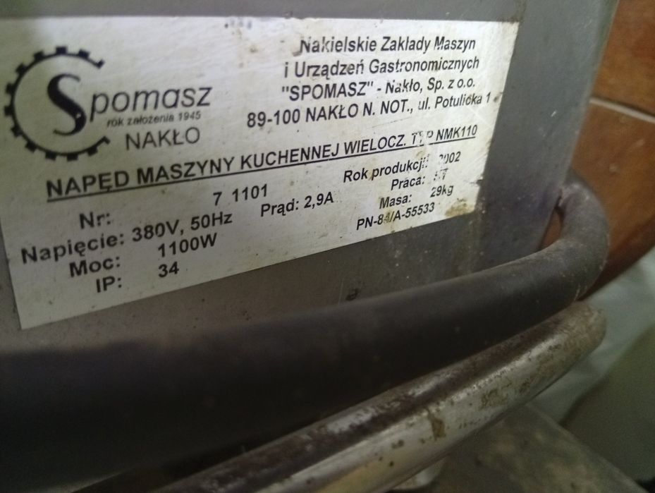 Spomasz wilk mieszadło do kiełbasy napęd