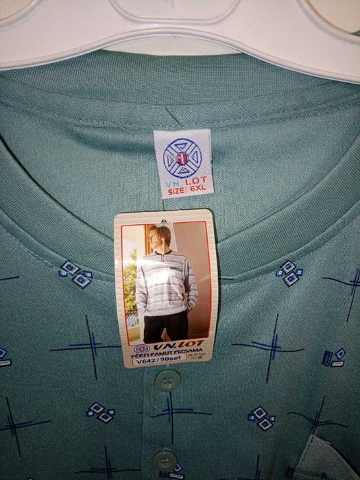 Piżama męska długa rozm. 6XL