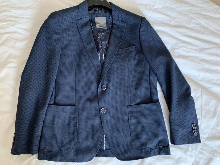 Marynarka męska letnia M/L S.Olivier Premium granatowa