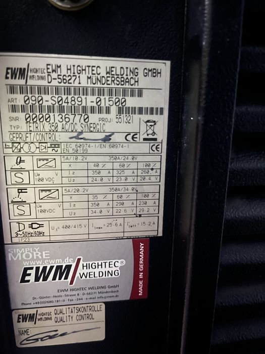 Spawarka tig AC/DC EWM aluminium