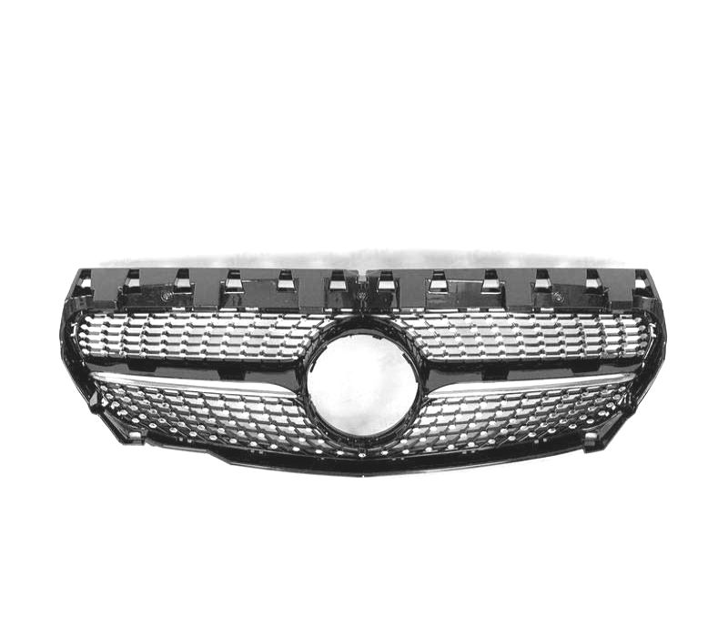 GRELHA FRONTAL MERCEDES CLASE CLA W117 13-16 LOOK DIAMOND PRETO