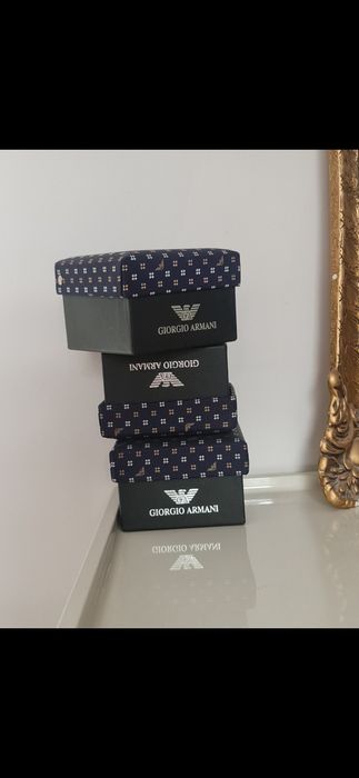 * Krawat GA spinki * Armani  komplet Prezent Święta *