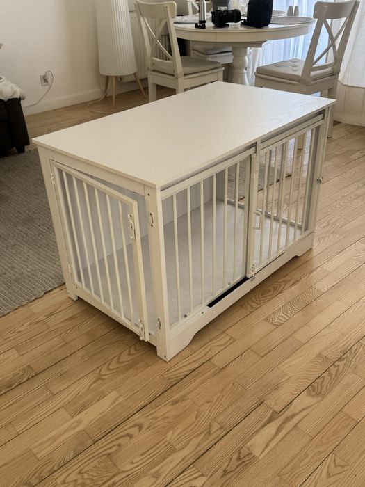 Klatka dla psa biala