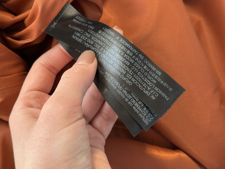 Шкіряна спідниця Massimo Dutti